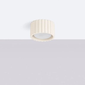 Plafon AURA 1 beżowy GX53 ryflowany SOLLUX  LIGHTING