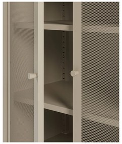 Kremowa metalowa szafka 70x100x40 cm Fayna – Marckeric