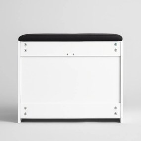 Szafka na buty z siedziskiem i wysuwanymi półkami VAULT, 57 x 30 x 53 cm