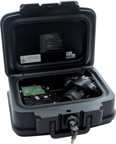 Ognioodporny box FIRE DATA 1, 165 x 382 x 324 mm, mechaniczny - na klucz