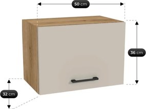 Zestaw Mebli Kuchennych MODERN 170 cm Dąb Evoke/Kaszmir Nowoczesny