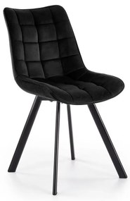 Krzesło do jadalni COMORO 1 szt. czarne