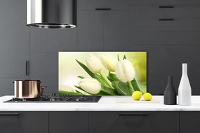 Szkło do Kuchni na Ścianę Wiosenny Bukiet Tulipanów