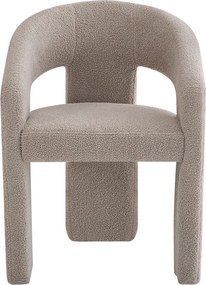 Tapicerowane krzesło do jadalni w tkaninie bouclé K612 Halmar