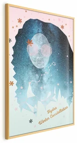 Plakat Winter Constellation 60x90 cm z ramą złotą bez marginesu ARTGEIST B