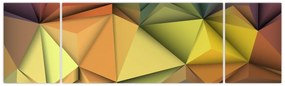 Obraz - Wielokątna abstrakcja 3D (170x50 cm)
