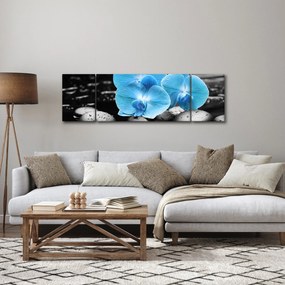 Obraz - Niebieska Orchidea (170x50 cm)