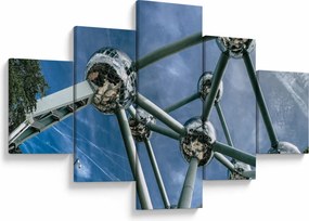 Obraz - Atomium w Brukseli (125x70 cm)