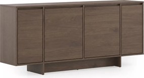 Komoda czterodrzwiowa Zolia 180 cm na cokole - orzech elegant