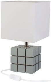 Szara dziecięca lampka biurkowa kostka - S187-Darma