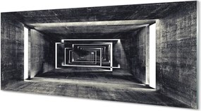Panel szklany do Kuchni Abstrakcyjny Tunel