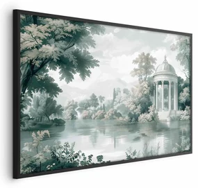 Plakat Pejzaż retro 90x60 cm z ramą czarną bez marginesu ARTGEIST B