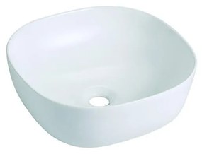 Bathco 4071 - Umywalka nablatowa OLEA 41x41 cm porcelana/biała