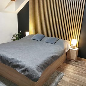 Akustyczne panele lamelowe 2 szt. złoty T5-P79