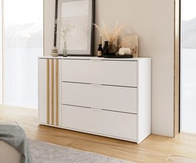 Komoda TOREN 125 cm do Salonu Sypialni Biały