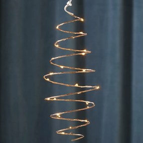 Wisząca miedziana dekoracja LED w kształcie spirali Dizzy