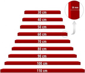 STILISTA Półka ścienna Volato, 70 cm, jasne drewno