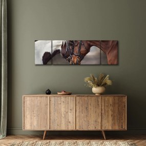 Obraz - Zakochane konie (170x50 cm)