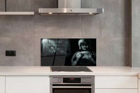 Panel szklany do Kuchni Mroczne Sylwetki