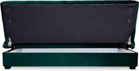 Sofa z Funkcją Spania SIGMA Rozkładana Wersalka Dwuosobowa Zielona Nowoczesna do Salonu