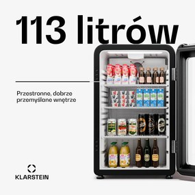 Klarstein Audrey Evo lodówka na napoje, design retro, 113 l