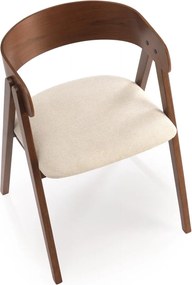 Orzechowe krzesło do jadalni z giętej sklejki K562 Halmar