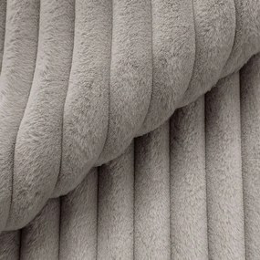 Jasnoszary sztruksowy narożnik (lewostronny/w kształcie litery U) Justin – Ropez