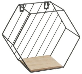Czarno-naturalne półki zestaw 3 szt. 31 cm – Casa Selección