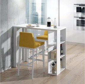 Stół barowy biały 120x60x105.6 noel