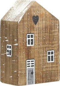 Dekoracja Snow House 12cm natural