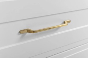 Szafka podumywalkowa w stylu klasycznym, biała, 160 (2 x 80) x 57 x 46 cm