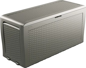 Jasnobrązowa plastikowa skrzynia ogrodowa Samoa – Keter