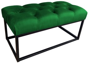 Ławka CHESTERFIELD LOFT MG25 pufa podnóżek metal