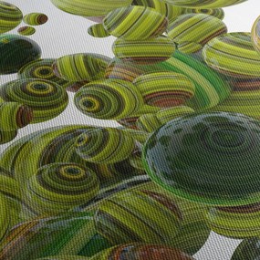Obraz pasiastych kulek (170x50 cm)