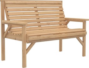 Outsunny 2-osobowa ławka ogrodowa z drewna, ławka z podłokietnikami i oparciem, meble outdoor do balkonu, tarasu, ogrodu | Aosom PL