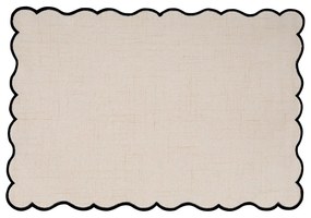 Mata stołowa z mieszanki lnu 30x43 cm Noura – Tiseco Home Studio