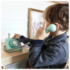 Classic world klasyczny drewniany telefon dla dzieci 4 el.