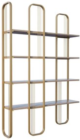 Regał w dekorze sosny w kolorze złota 125x180 cm Sierra – Kalune Design