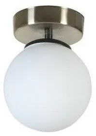 Lampa sufitowa Yeni Can Tekli Mat Krom Beyaz Camli Avize, biały