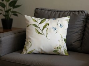 Zestaw 2 szt. dekoracyjnych poszewek na poduszkę z mikrofibry KARDA 45x45 cm, biały