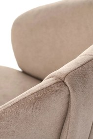 Krzesło tapicerowane K533 cappuccino/czarne obracane HALMAR