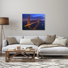 Obraz na szkle - Most Golden Gate (70x50 cm)