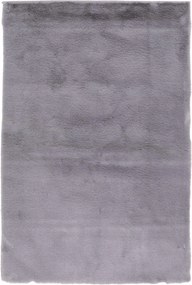 Dywan Futrzany Szary 60x90 cm Włochaty Miękki Dekoracyjny Antypoślizgowy