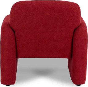 Czerwony fotel boucle w stylu nowoczesnym Z7-M29