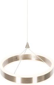 Stalowa lampa wisząca 30 cm z LED 3-stopniowy ściemniacz - Lyani