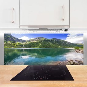 Panel Szklany do Kuchni Odbicie Gór W Lustrze Wody