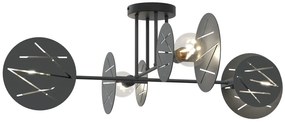 Czarna nowoczesna lampa sufitowa w stylu loft - D154 N5-L82