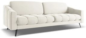 Biała aksamitna sofa 238 cm Nalu – Makamii