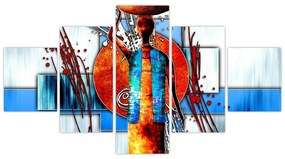 Obraz przedstawiający starożytną osobę (125x70 cm)