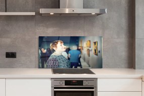 Szklany Panel Grupa Ludzi